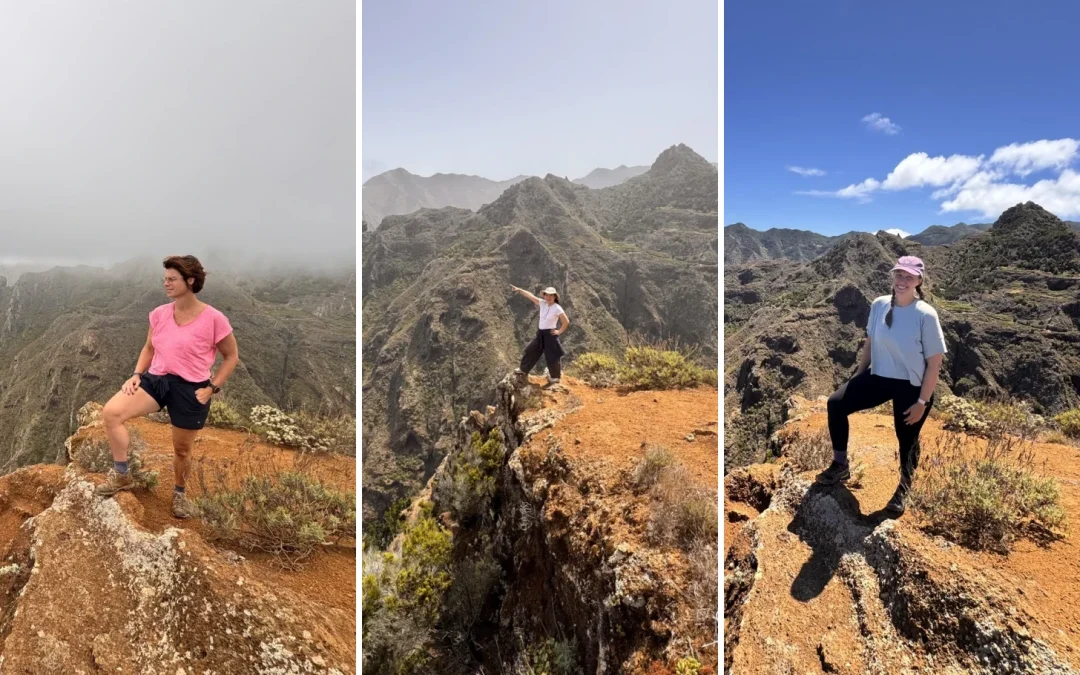 El mismo mirador de Anaga en tres días distintos: con nubes bajas, con bruma y con el cielo despejado