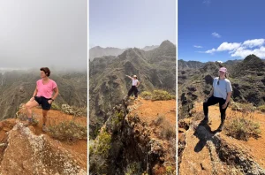 El mismo mirador de Anaga en tres días distintos: con nubes bajas, con bruma y con el cielo despejado